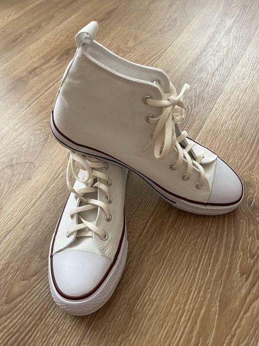 Кеди білі унісекс типу - «CONVERSE» 40/26.5см