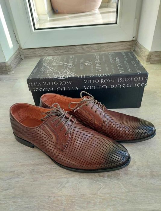 Męskie skórzane buty Vitto Rossi