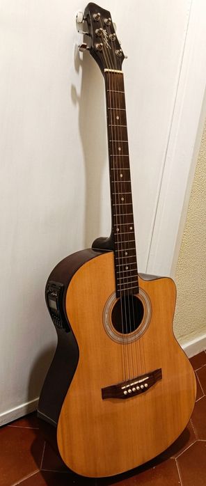 Violão elétrico cordas aço