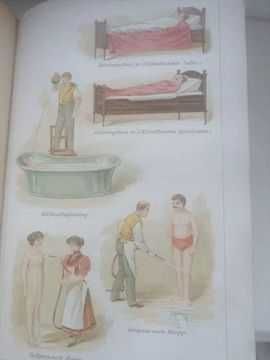 Stara książka medyczna Platen antyk 1901r