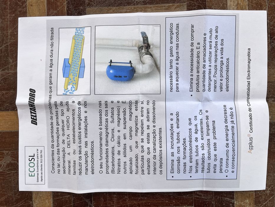 Iten para prevenção de avarias em electrodomésticos