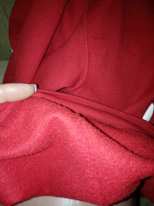 Худі, толстовка червоного кольору на флісі, стан ідеальний, Австрія на