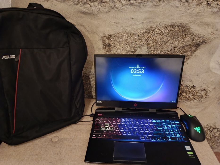 Vendo/troco HP OMEN 15-dc1036np 15.6" i7 16GB 512GB GTX 1660 TI RGB 14