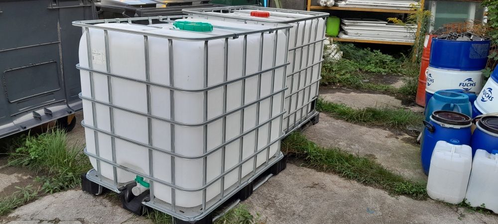 Zbiornik 1000l paletopojemnik na wodę deszczówkę