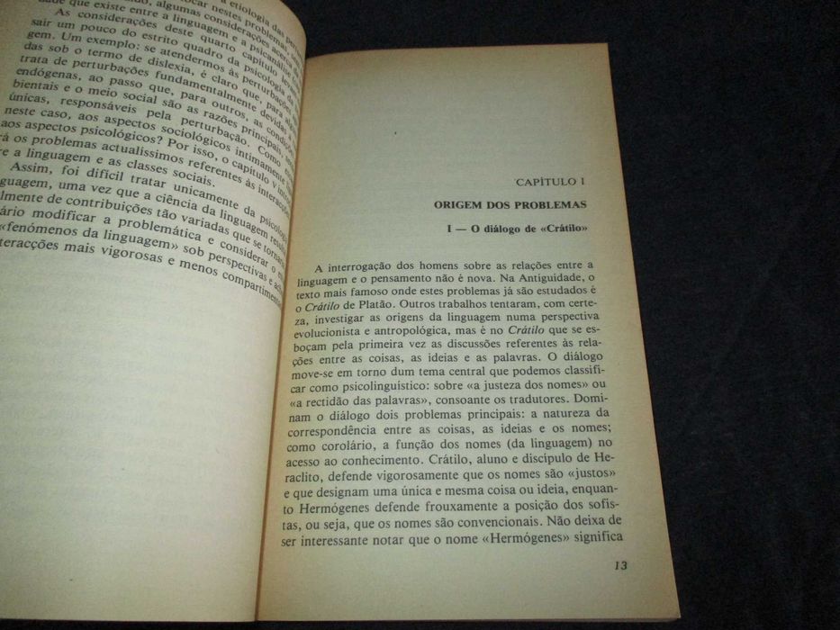 Livro A Psicologia da Linguagem Cadernos Culturais