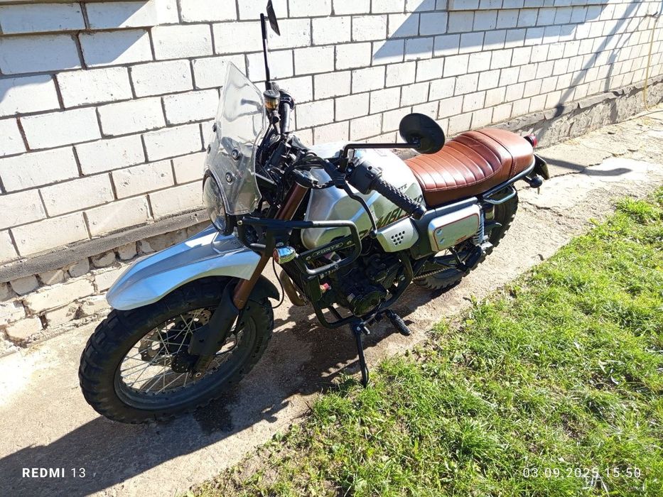 Мотоцикл Scrambler FT300 кубовий -F6P Forte