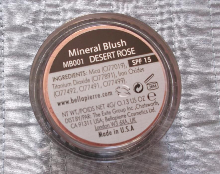 Bellapierre blush mineral NOVO - portes incluidos