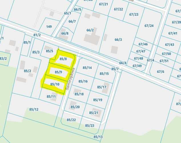 Działka budowlane - 3 sztuki po 1180 m² - cena z 1 działkę - Widok 3