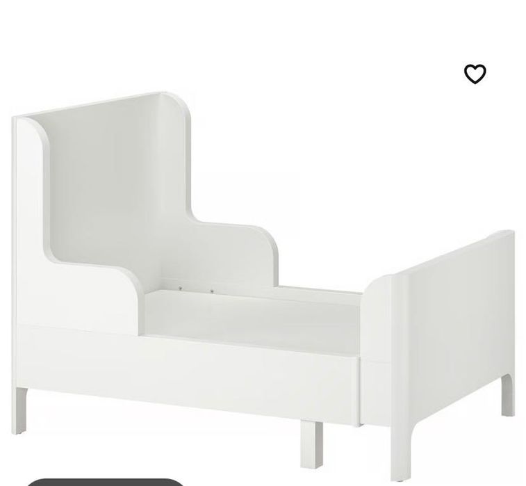 BUSUNGE Cama extensível, branco, 80x200