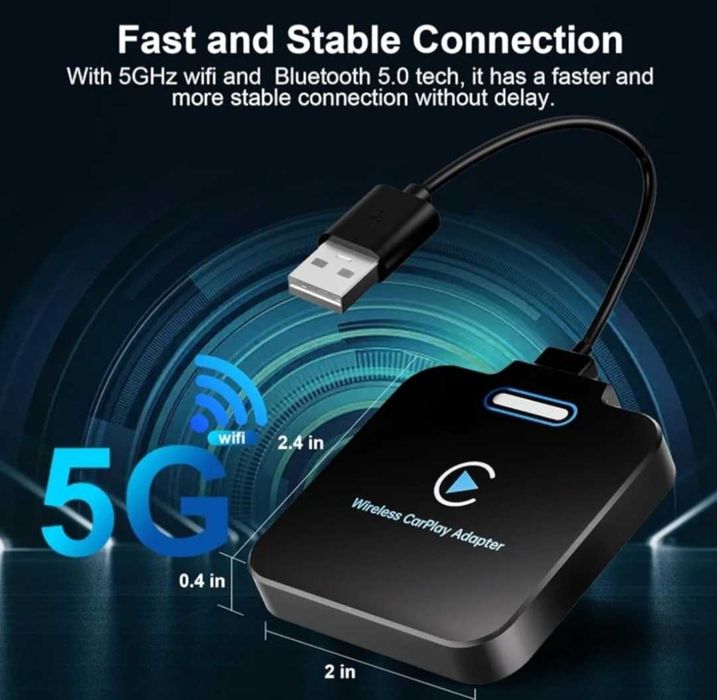 Bezprzewodowy adapter CarPlay do iPhone'a