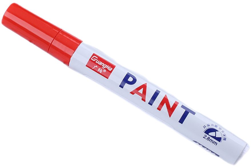 Marker permanentny metaliczny CZERWONY
