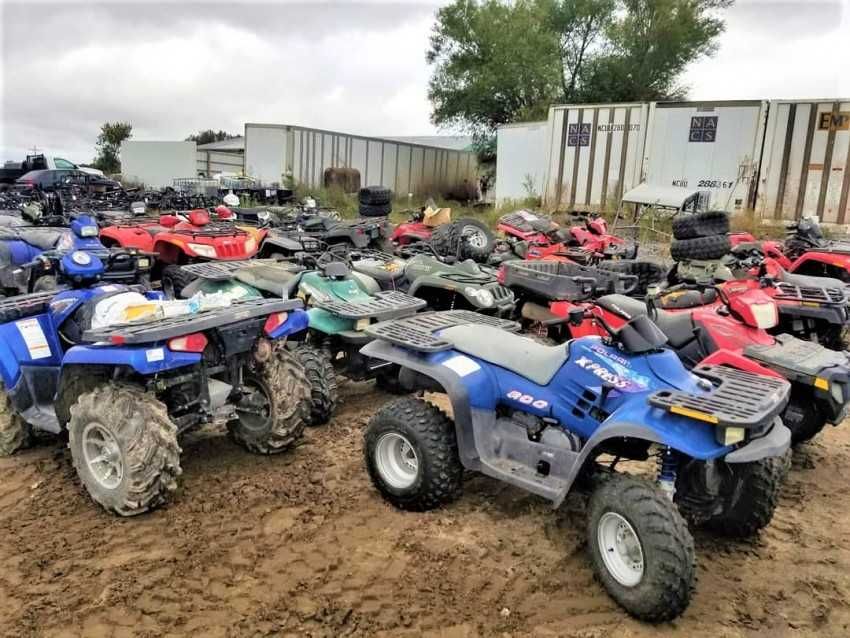 Запчастини для квадроциклів Can-Am Polaris Yamaha Honda нові б/в шрот