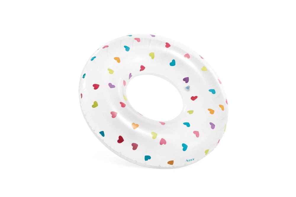 Dmuchane koło Intex Serduszka 81 cm basen plaża morze HIT