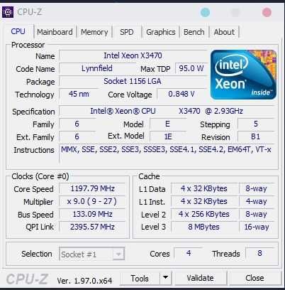 Комплект: материнка сокет 1156+процесор x3470+память