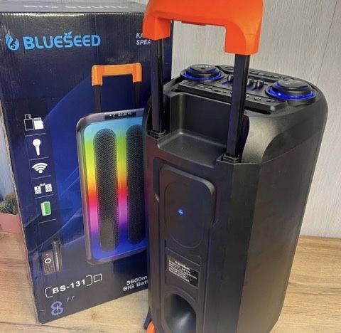 колонка портативная fm радіо колонка блютуз з мікрофоном