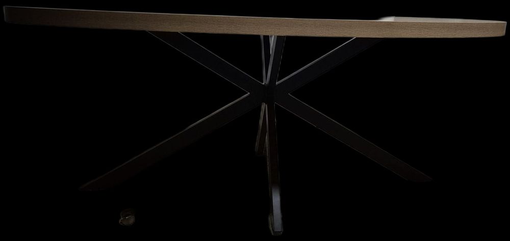 Mesa de refeição oval