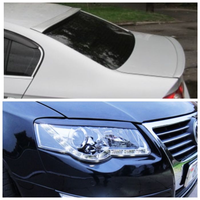 Спойлер козырёк реснички Volkswagen Passat B6. Фольцваген Пассат Б6