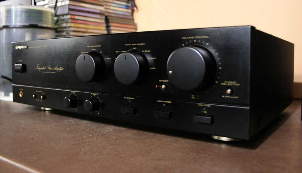 Pioneer A-449 Świetny wzmacniacz 2x110W Japoński Mocny i sprawny Oryginalny