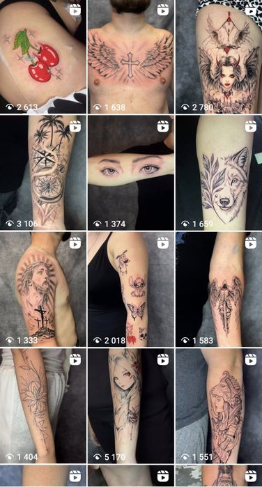 Тату м. Суми від 1500 грн | На перше тату знижка 20%