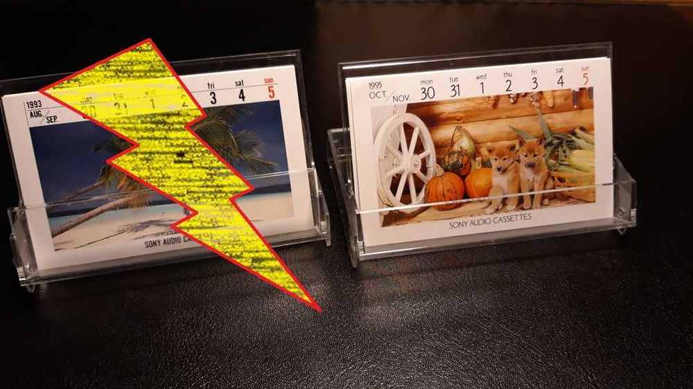 Sony | Calendário de secretária (1995)