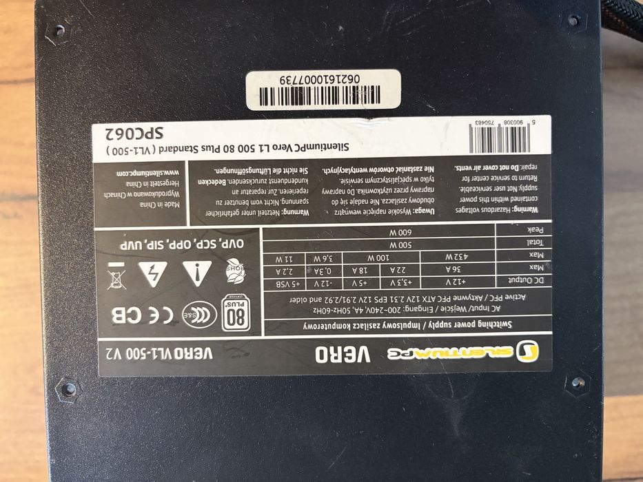 Zasilacz Vero 500w 100% sprawny