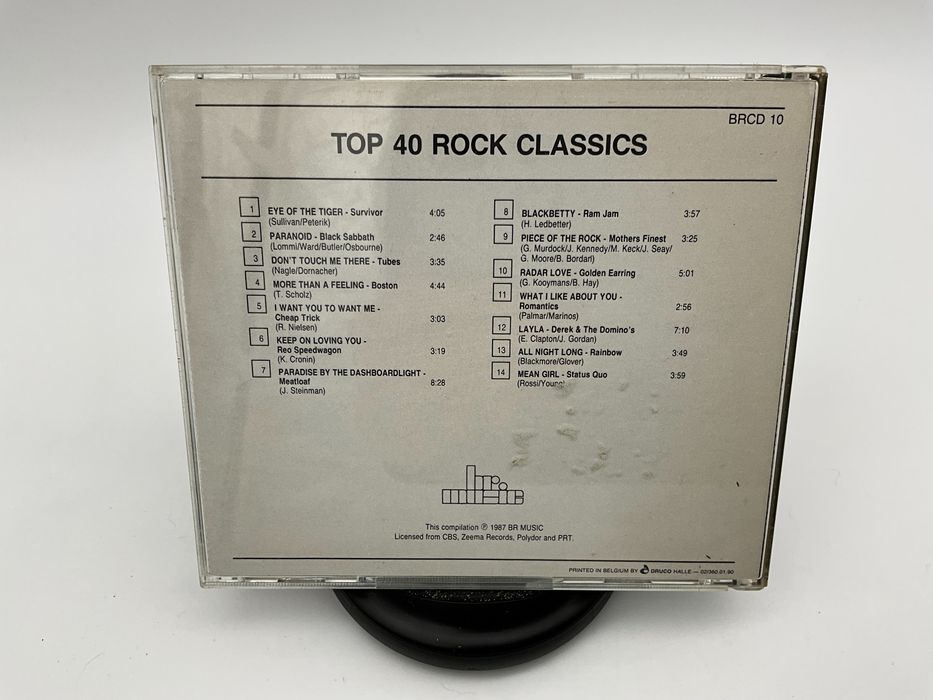 Top 40 Rock Classics CD, Rock 1987