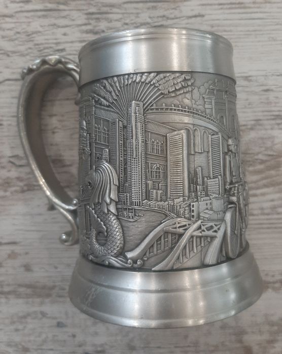Элитная оловянная кружка Tumasek Pewter 97% (Сингапур), 687 грамм ОЛХ доставки НЕТ
