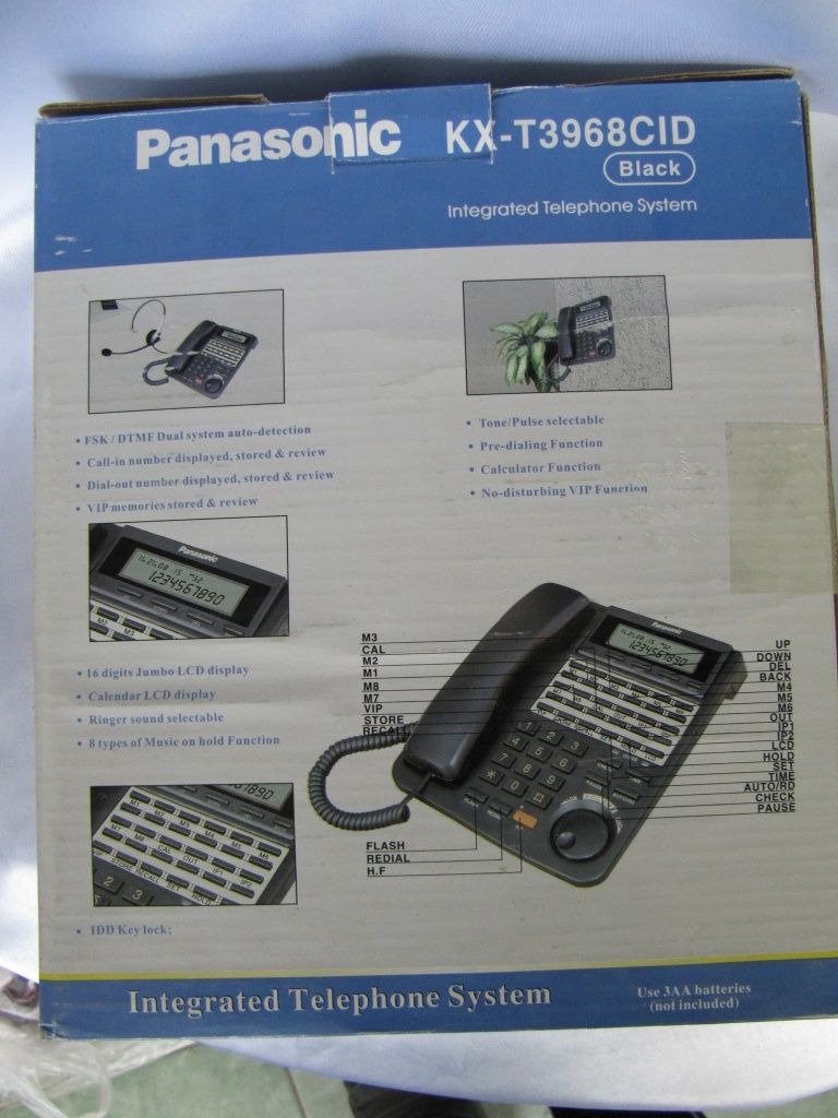 Телефон стационарный кнопочноый Panasonic KX-T3968 Япония, новый: 650 грн.  - Стационарные телефоны Плоское на Olx