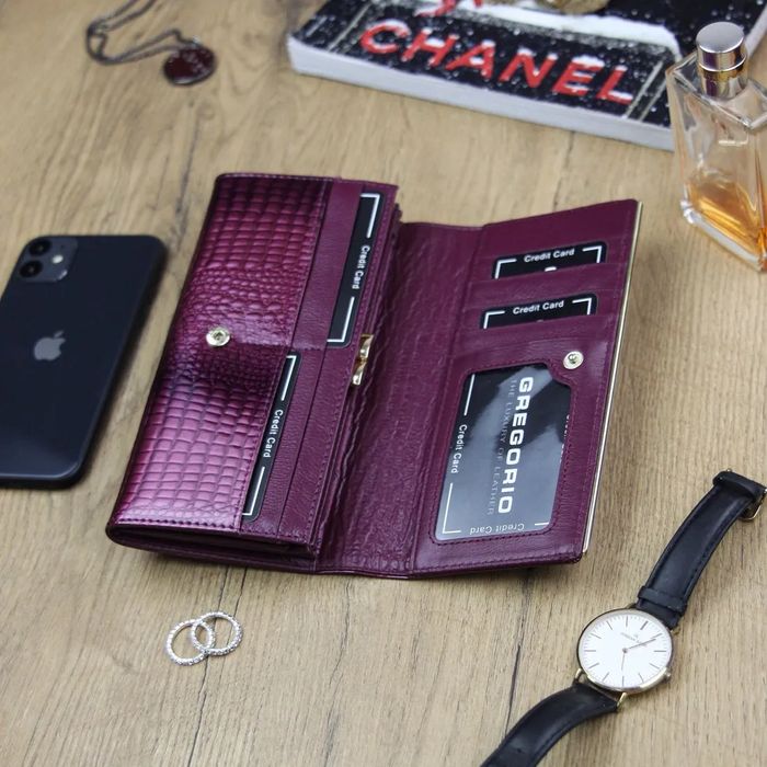 portfel damski skóra naturalna gregorio