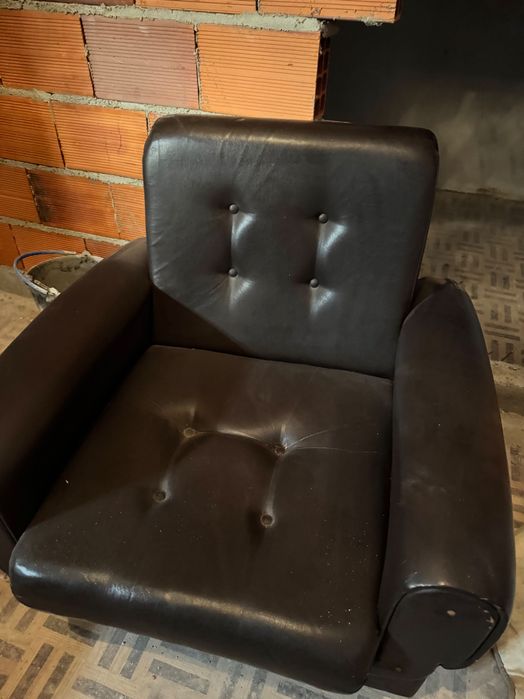 Conjunto de Sofás em Napa (3 Lugares + 2 Cadeirões)