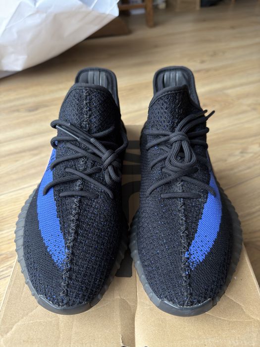 Adidas Yeezy Boost 350 V2 Dazzling Blue buty sneakersy czarne niskie 46