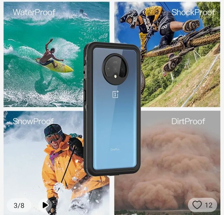 Redpepper Etui Wodoodporne IP68 do OnePlus 7T - z pływakiem