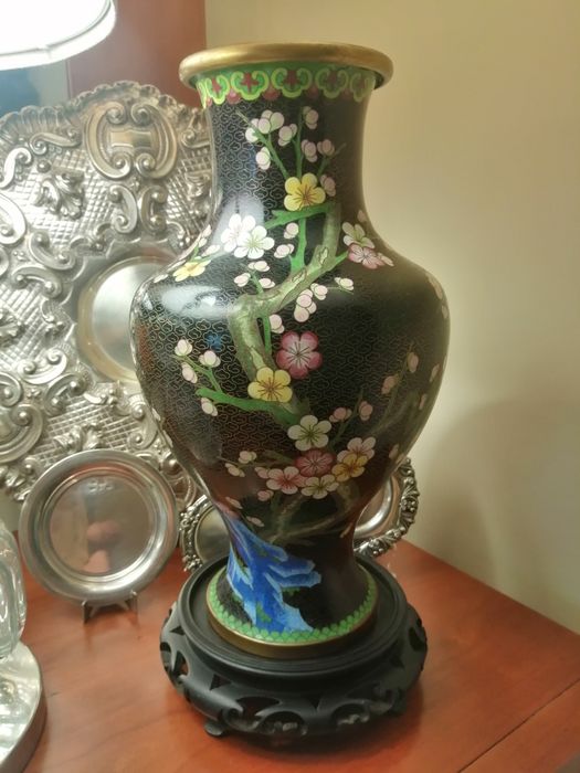 Jarra cloisonné 32 cm