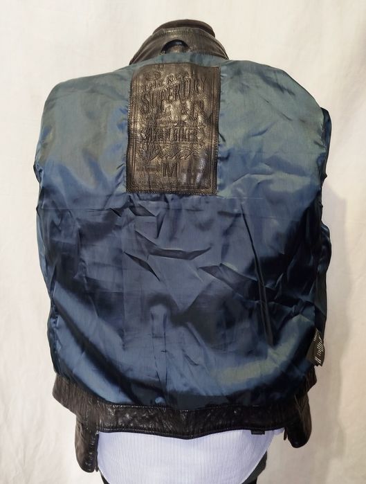Куртка, косуха кожаная мужская Superdry р. М.