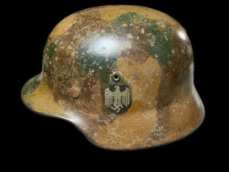 Hełm niemiecki M40 Wehrmacht w kamuflażu