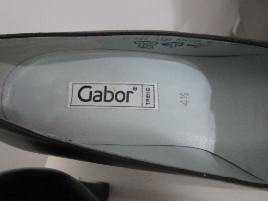 Gabor cudne czarne  jak nowe czółenka rozm 37 wkła 24cm