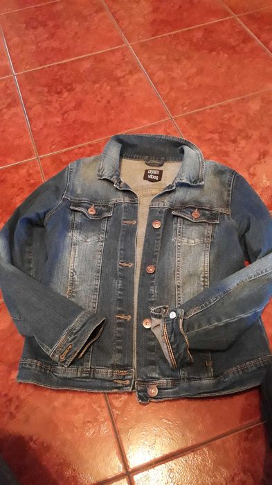 Kurtka jeans dziewczęca 152cm