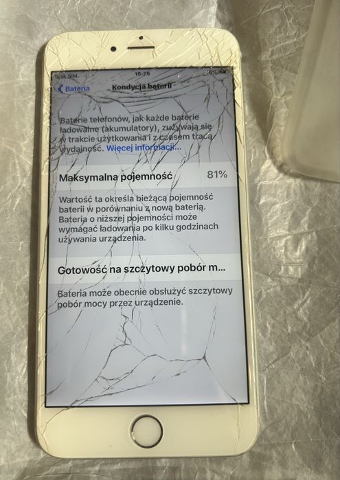 iPhone 6 plus 64GB + etui + ramka