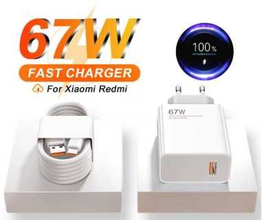 Carregador  67W com cabo de 1m, 1,5m e 2metros