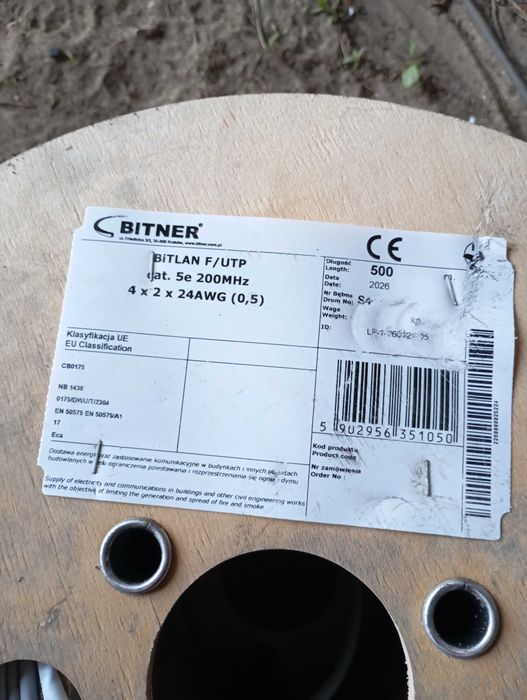Skrętka F/UTP Bitner BitLan ekranowana cat.5e internet kamery sieć