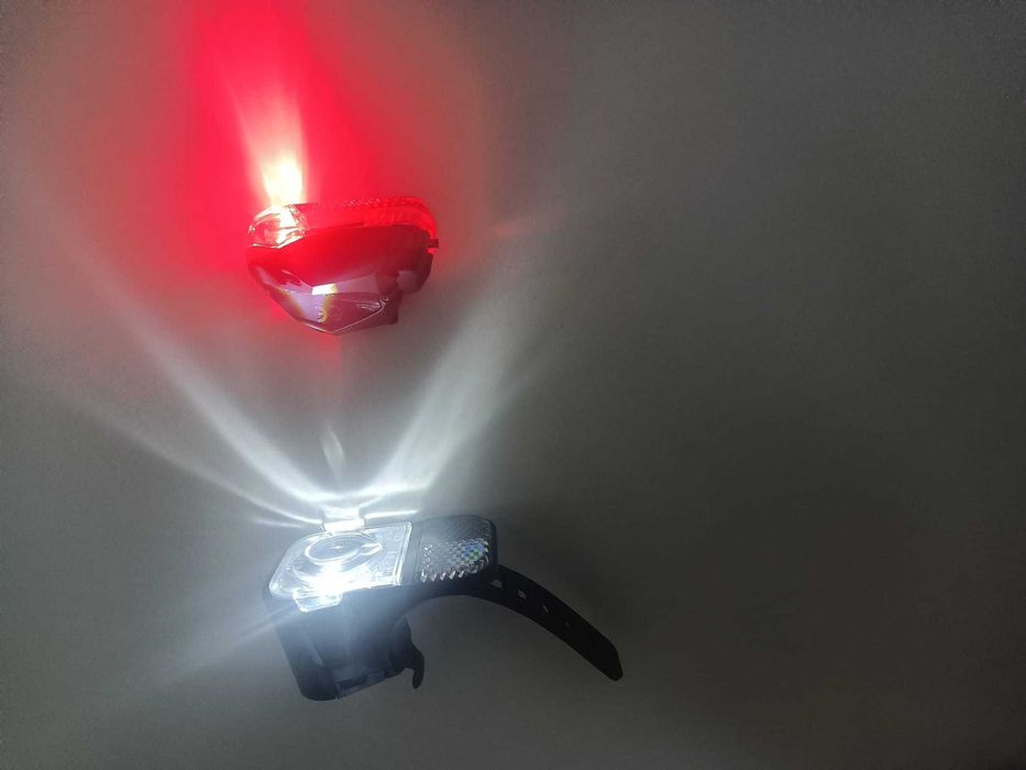 Luz frontal e trazeira para bicicleta