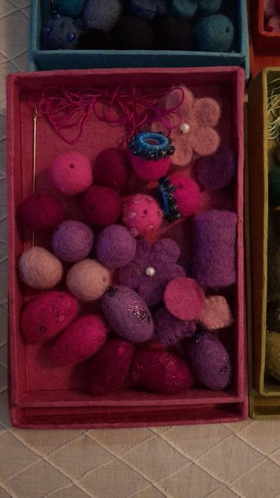 Kit feltro artesanato, para colares, pregadeiras