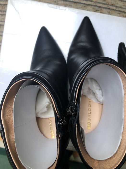 Baldowski, botki, kozaki, przejściowe, skóra naturalna 37