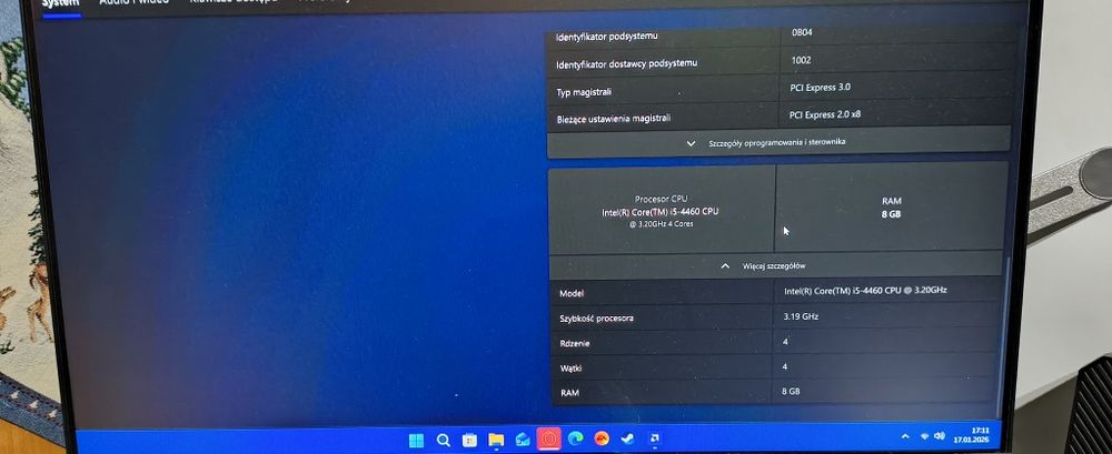 Komputer stacjonarny komplet z monitorem do gier
