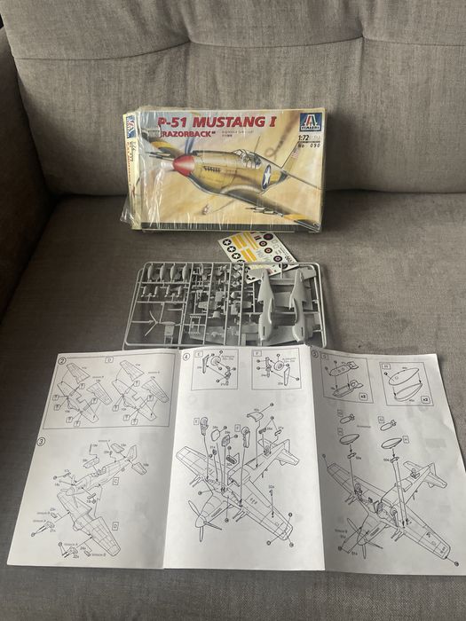 P-51 Mustang I „ Razorback „ 1:72 / italeri no 090