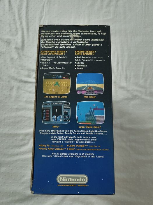 Consola Nintendo Entertainment System (NES) Versão Mattel com caixa