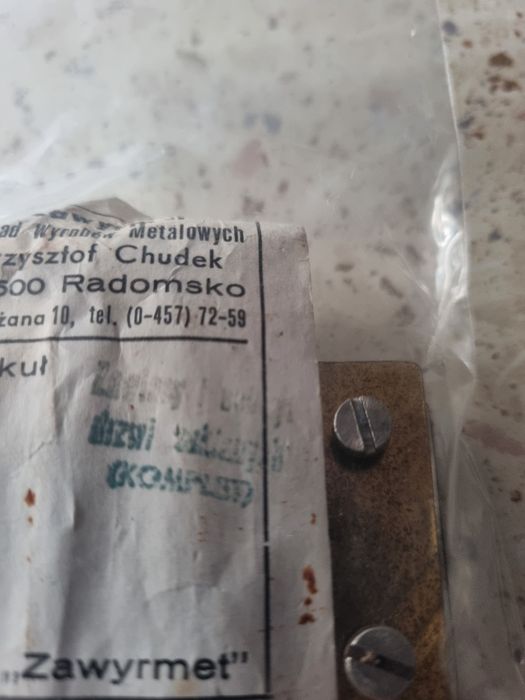 Uchwyty zawiasy do drzwi szklanych 2 sztuki