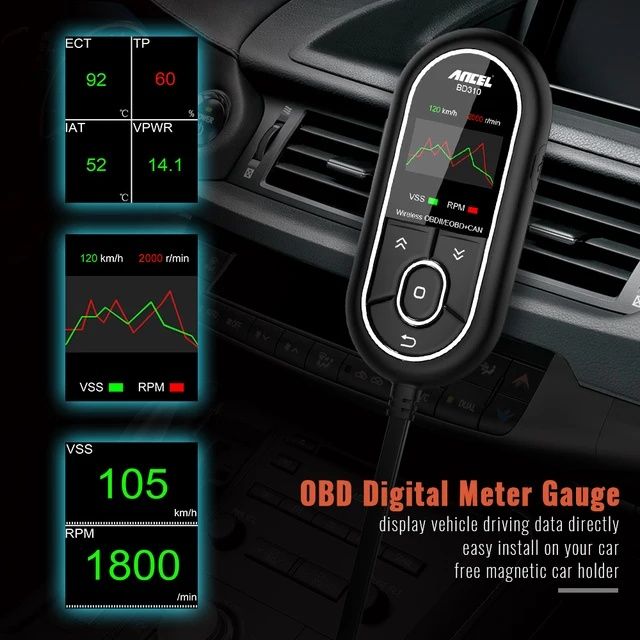 Ancel BD310 OBD2 Bluetooth scanner de diagnóstico avarias Auto NOVO