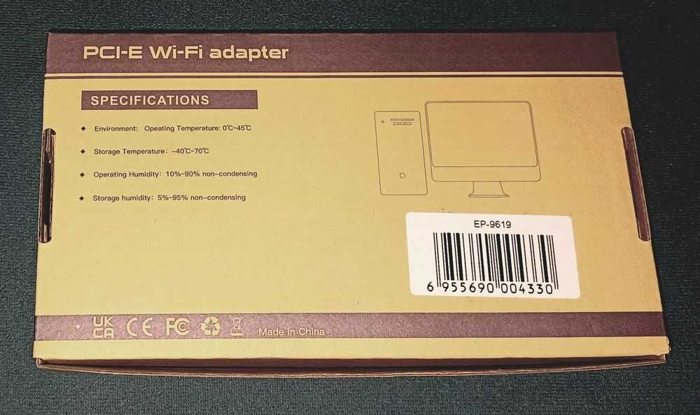 Bezprzewodowa karta sieciowa WiFi + Bluetooth 4.0 EDUP do 600 Mb/s