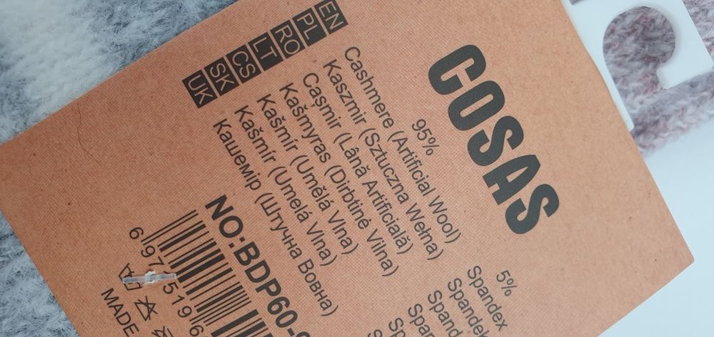 Grube kaszmirowe ciepłe damskie 39-42 kaszmir thermo